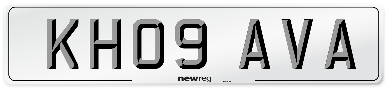 KH09 AVA Number Plate from New Reg